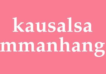 Synonym kausalsammanhang