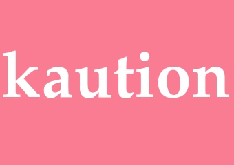 Synonym kaution