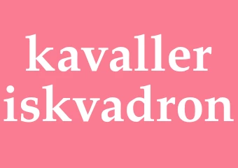 Synonym kavalleriskvadron