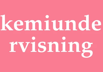Synonym kemiundervisning