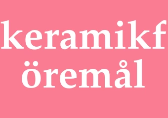 Synonym keramikföremål