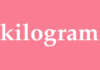 Synonym kilogram