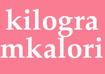Synonym kilogramkalori