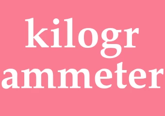 Synonym kilogrammeter