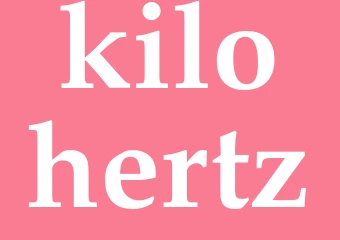 Synonym kilohertz