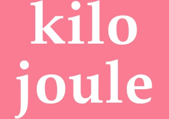 Synonym kilojoule
