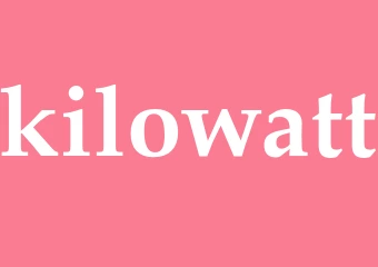 Synonym kilowatt
