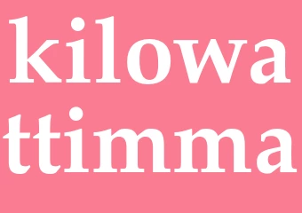 Synonym kilowattimma