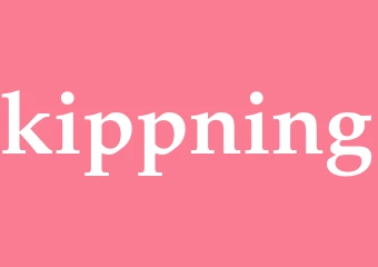 Synonym kippning