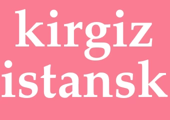 Synonym kirgizistansk