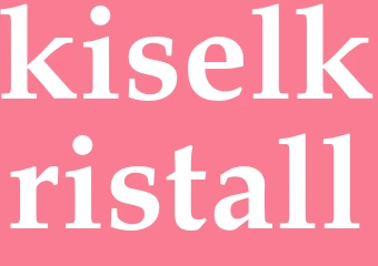 Synonym kiselkristall