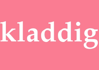 Synonym kladdig