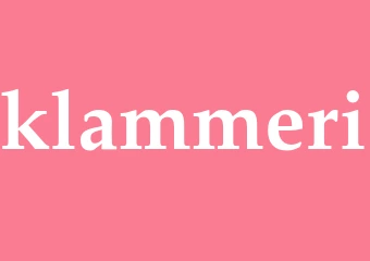 Synonym klammeri