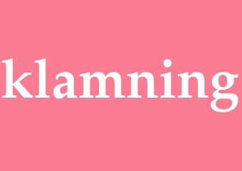 Synonym klamning