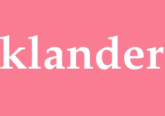 Synonym klander