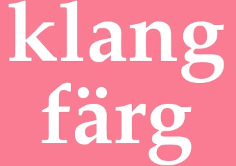 Synonym klangfärg