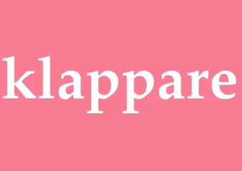 Synonym klappare