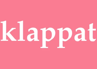 Synonym klappat