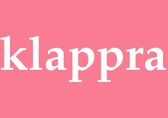 Synonym klappra