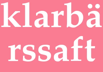 Synonym klarbärssaft