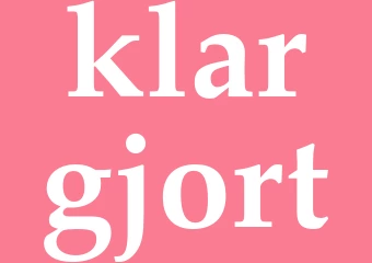 Synonym klargjort