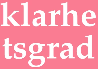 Synonym klarhetsgrad