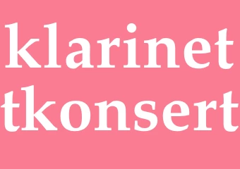 Synonym klarinettkonsert
