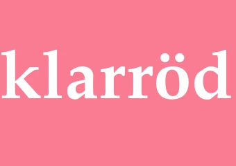 Synonym klarröd