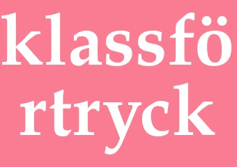 Synonym klassförtryck