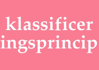 Synonym klassificeringsprincip