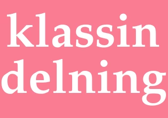 Synonym klassindelning