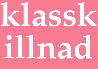 Synonym klasskillnad
