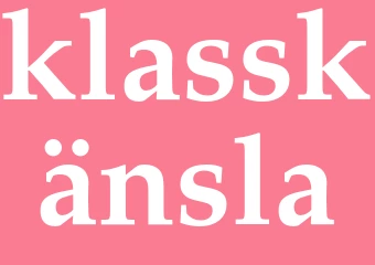 Synonym klasskänsla