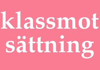 Synonym klassmotsättning