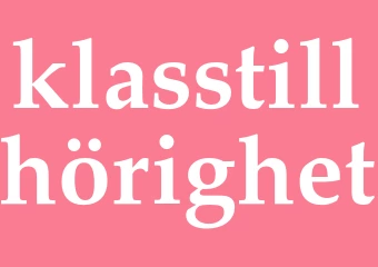 Synonym klasstillhörighet