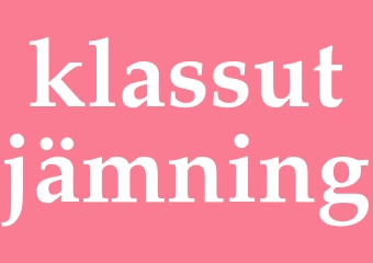 Synonym klassutjämning