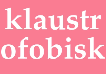 Synonym klaustrofobisk