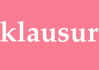 Synonym klausur