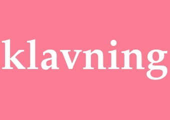 Synonym klavning