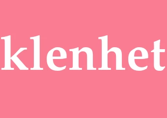 Synonym klenhet