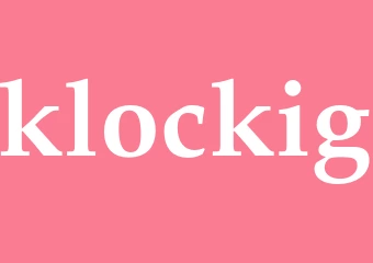 Synonym klockig