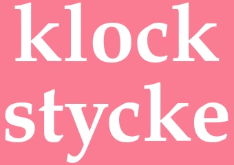 Synonym klockstycke