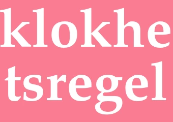 Synonym klokhetsregel