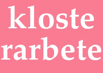 Synonym klosterarbete