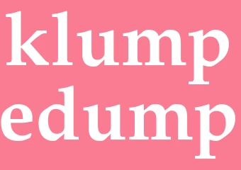 Synonym klumpedump