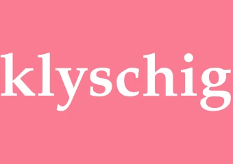 Synonym klyschig