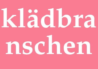 Synonym klädbranschen