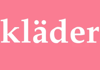 Synonym kläder