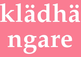 Synonym klädhängare