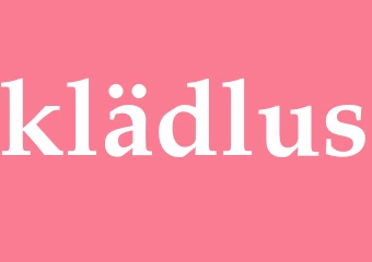 Synonym klädlus